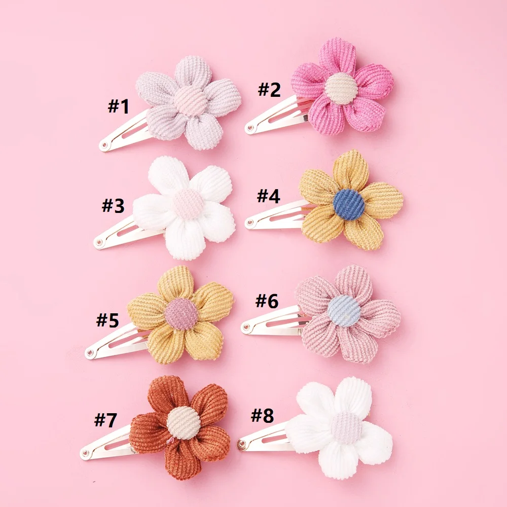 

100Pc/Lot Children Cute Cartoon Flower hair clip Hairpins Girls Lovely Gift Hair Clips Wholesale Kids Hair Accessories 2021