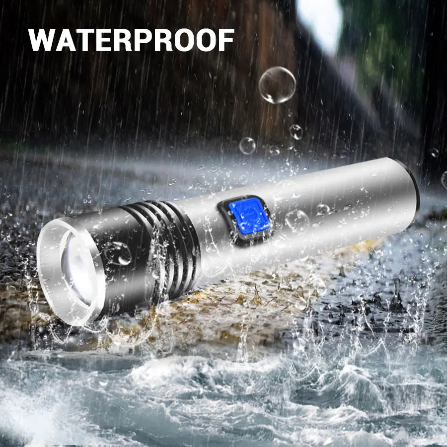 Масштабируемый светодиодный мини USB Перезаряжаемый Фонарик XPE T6