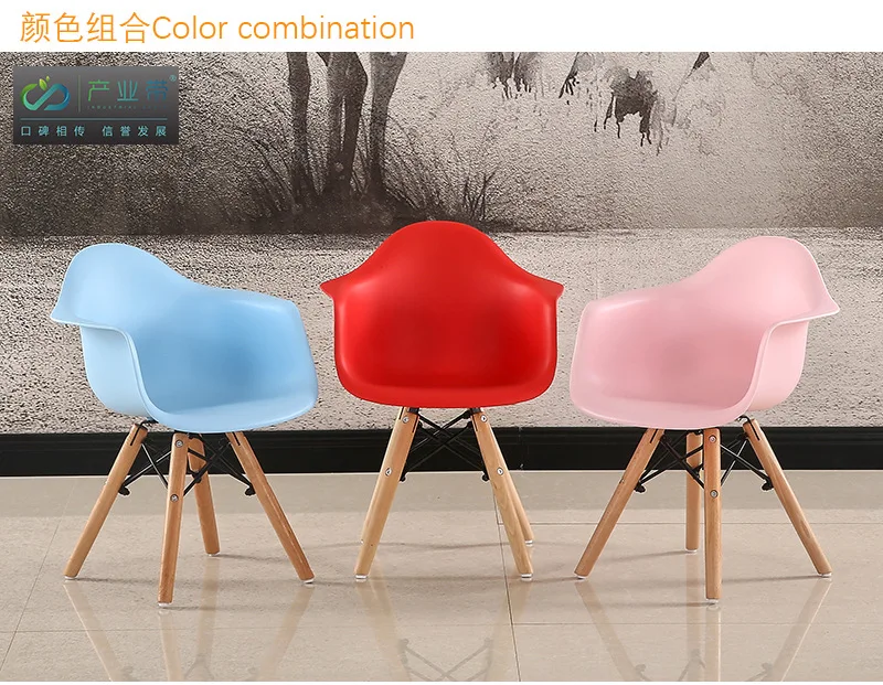 Nordic children furniture kids stool plastic wood chair children toddler designer fashion Kids chair home furniture dropshipping