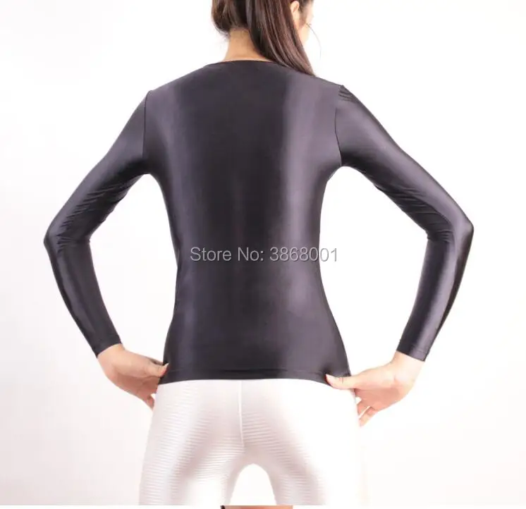 Топ с круглым вырезом для мужчин и женщин спортивные колготки длинным рукавом из