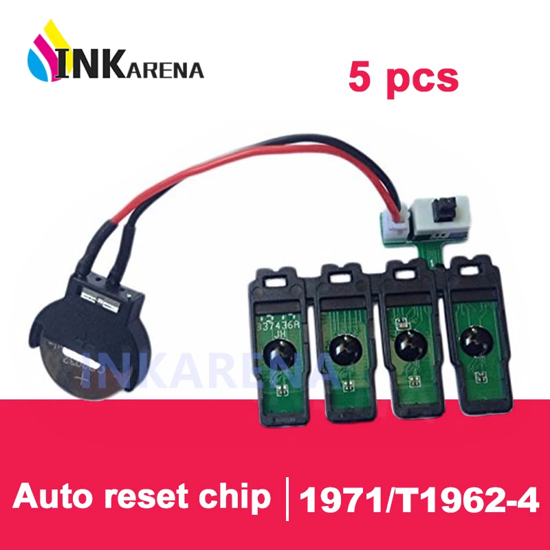INKARENA 5 шт. модель T1971 телефон совместимый с Epson|Чип для картриджа| |