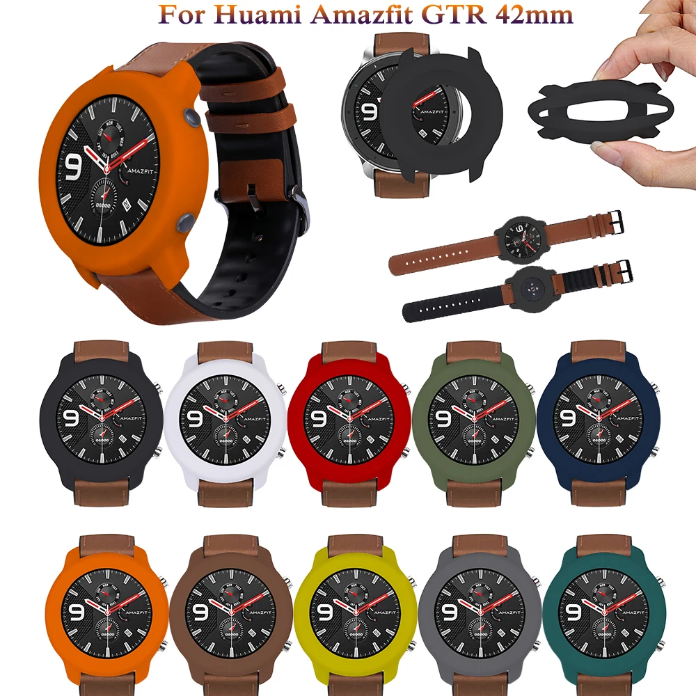 Модный силиконовый защитный чехол для Huami Aamzfit GTR 47 мм SmartWatch мягкий из ТПУ с полным