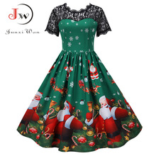 Vestido de encaje de navidad para mujer...