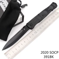 new socp 391bk 391 nylon fiber handle mark d2 blade folding pocket survival edc tool kitchen camp hunt tactical outdoor knife