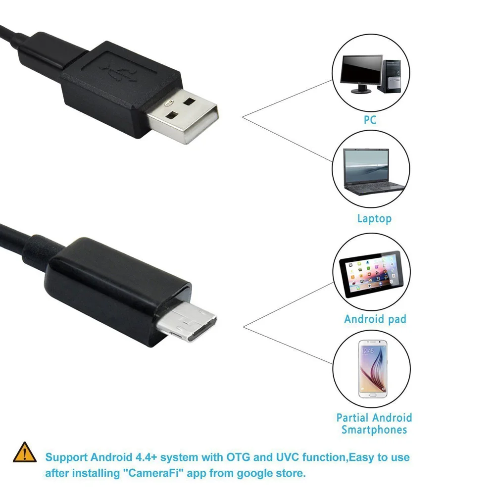 Водопроводный водопроводный эндоскоп водостойкий трубка Инспекционная камера