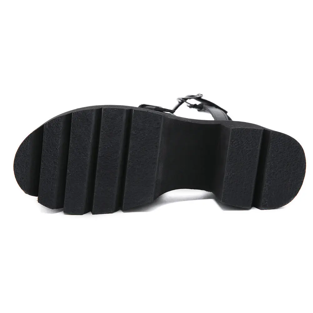 

Great Quality Square Heel Summer Punk Casual Cool Woman Shoes Sandals Summer Leisure Comfy Shoes