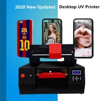 New Updated Double Heads A3 Desktop UV Printer 33x60cm Eco Solvent For Fabrics Business Multifunction Plastic Paper Cup Printing