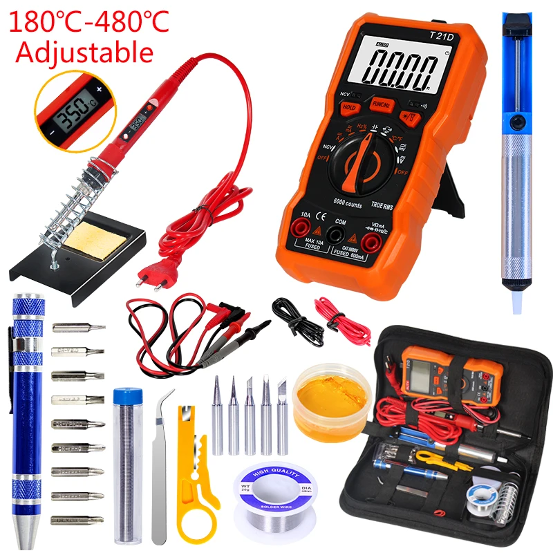 Набор инструментов для пайки многофункциональный прецизионный мини-паяльник 8 в