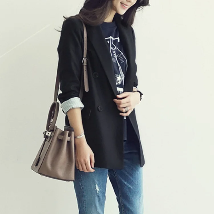 Женский блейзер с длинным рукавом офисный пиджак новинка 2019|Женские пиджаки| |