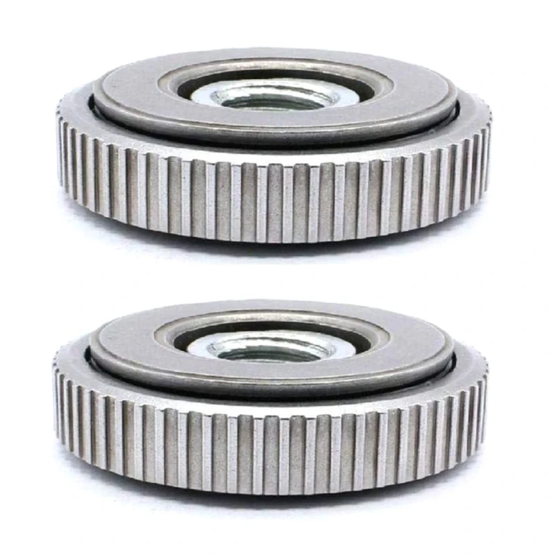

H58B 2pcs M14 Thread Angle Grinder Accessories Inner Outer Flange Nut Replacement Quick Release Power Tools