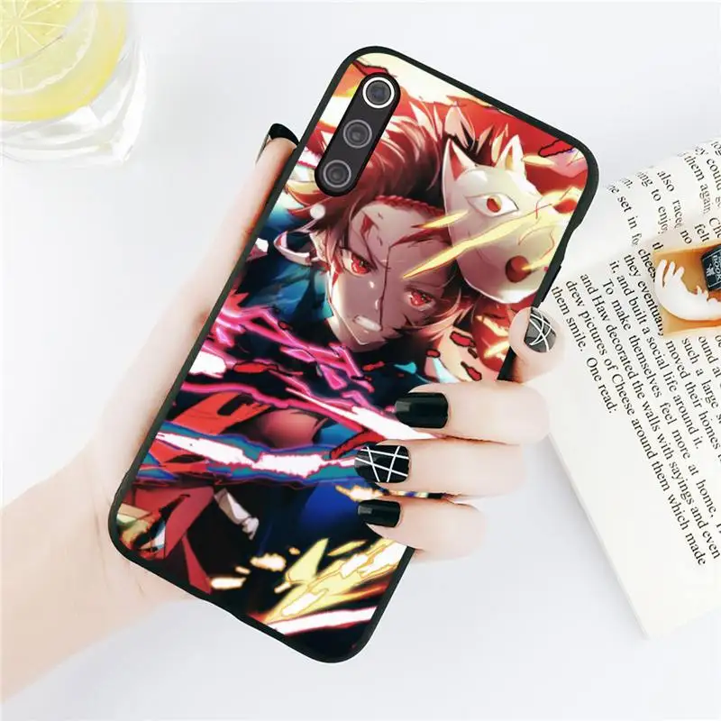 

Demon Slayer Anime Kamado Tanjirou Phone Cases For Xiaomi Redmi note 7 8 9 t k30 max3 9 s 10 pro lite Luxury brand shell