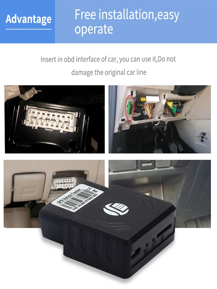 OBD II gps трекер мини gps, GPRS, GSM автомобиль в режиме реального времени установка устройство автоматического отслеживания для автомобиля грузовик локатор гео-забор