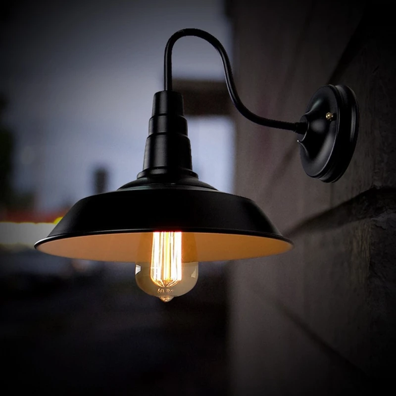 

Retro Industrial Wall Mount Lamp Outdoor Barn Garage Vintage Fixture Night Light Multipurpose Wall Sconce Creative Decor