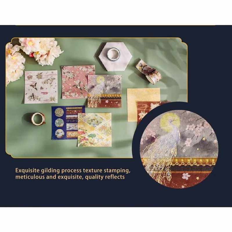 

20 Pcs/Set Retro Chinese Style Masking Washi Tape Set Decorative Adhesive Tape for Diy Scrapbooking Sticker Label