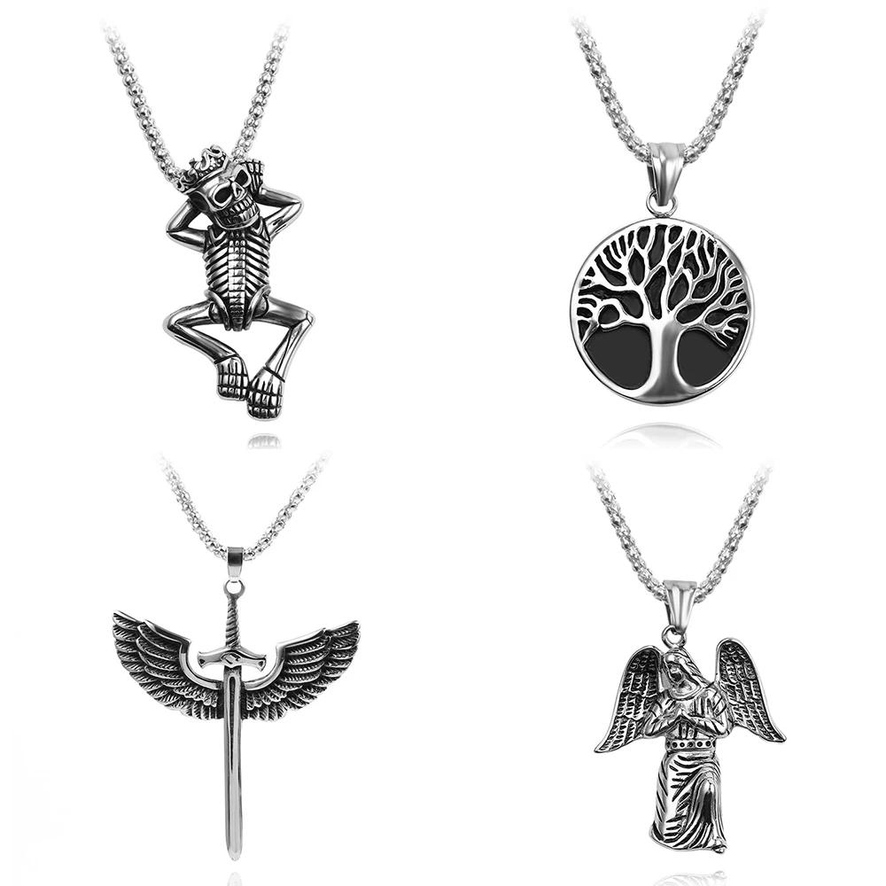 Ожерелье с кулоном в виде креста эльфа из панк Луны богини рыцаря смерти