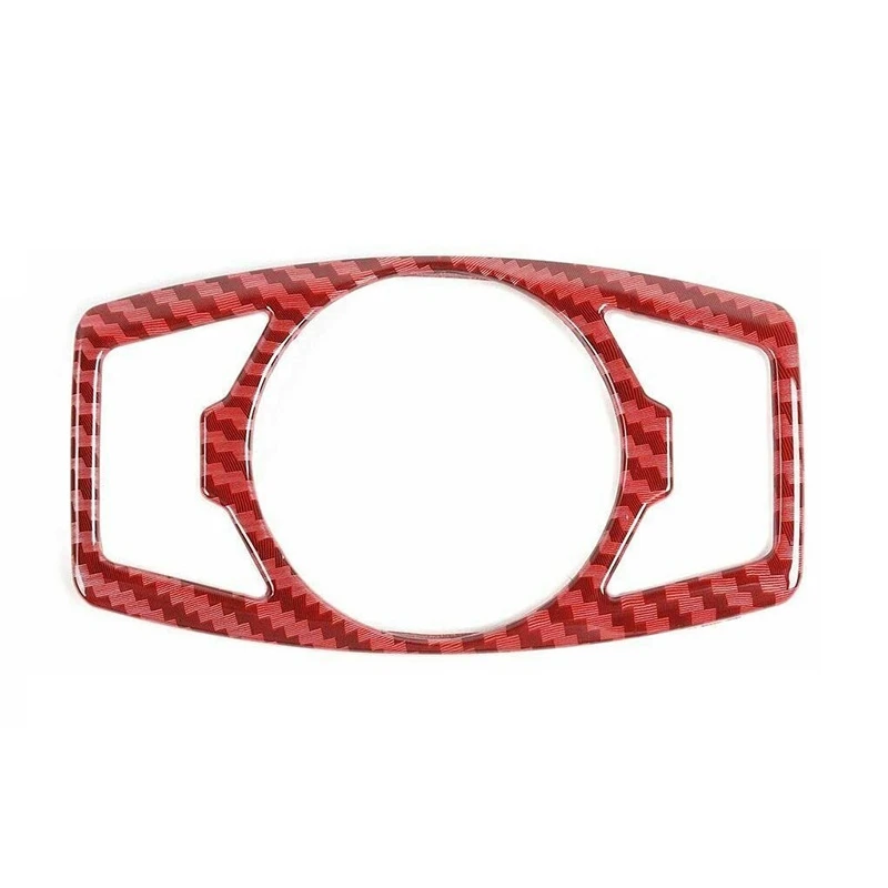

Headlight Switch Cover Trim for Ford F150 & Mustang 2015 2016 2017 2018 2019 2020 Red Carbon Fiber Grain