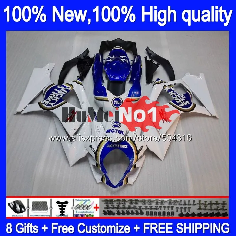 

Body For SUZUKI GSXR1000 K7 GSX-R1000 GSXR 1000 Lucky blue 22MC.3 1000CC GSXR-1000 07 08 GSX R1000 2007 2008 07 08 Fairings