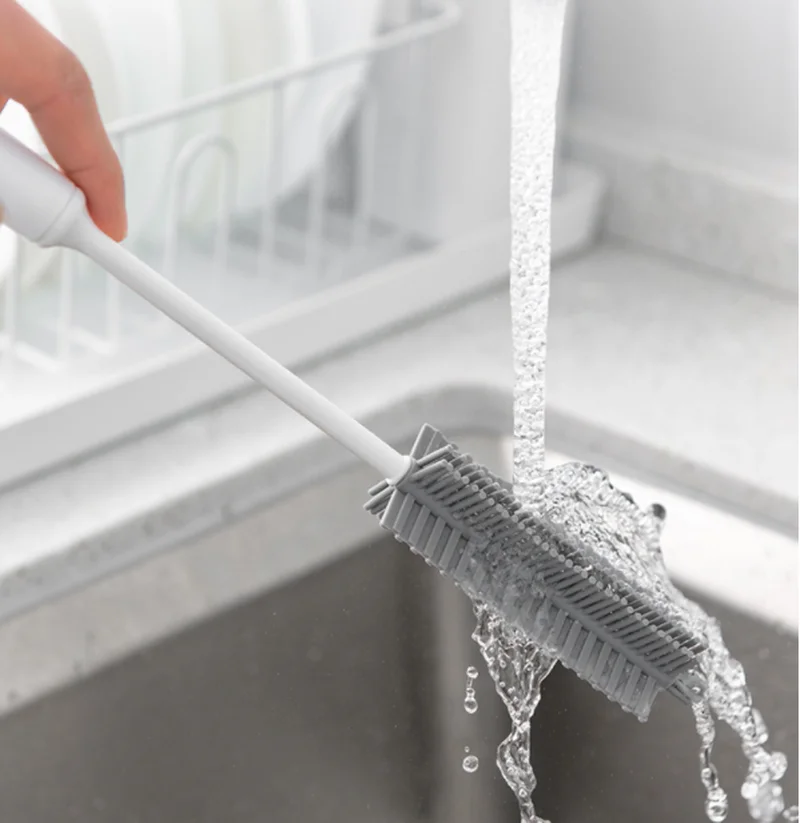 Ершик силиконовый щетка для чистки стекла с длинной ручкой 1 шт. бытовой