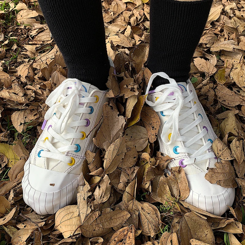 

High Quality Spring Fashion Women Canvas Shoes Women Lace Up Comfortable shoes Ladies Sneakers Footwear Vulcanized Shoes W31-21