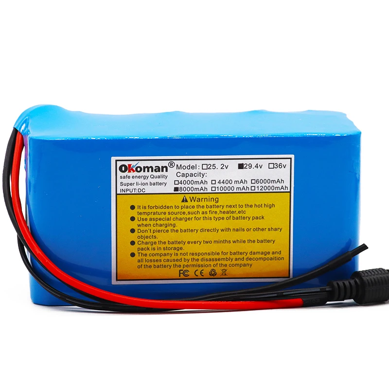 Литий ионный аккумулятор 7s3p 24V 8ah для электрического велосипеда 29 4 V 8000mAh 15A BMS 250W 350W