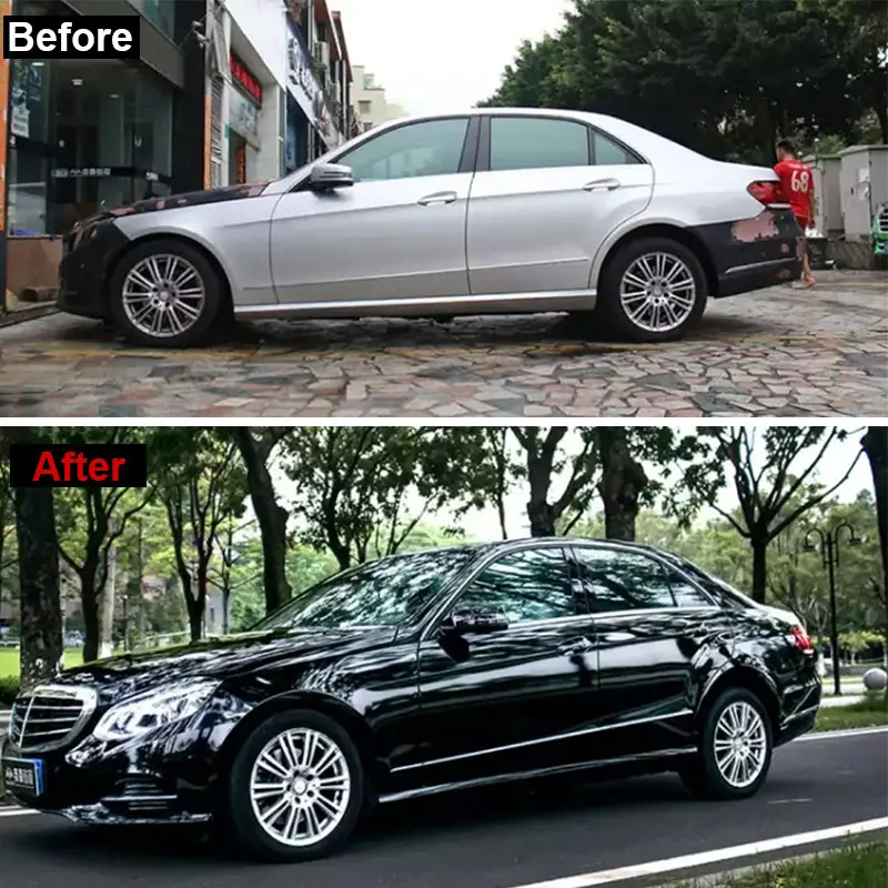 Машинная краска Защита 50x152 см глянцевая черная виниловой пленки внешний вид