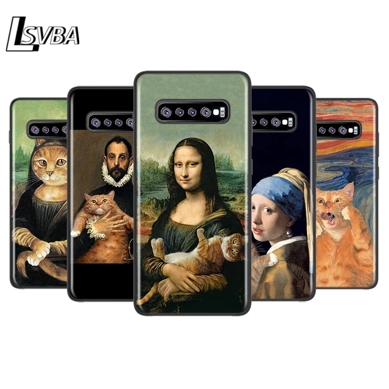 Забавная кошачья художественная эстетика для Samsung Galaxy Note 20 Ultra 10 9 8 Pro S10E S10 5G S9 S8 S7