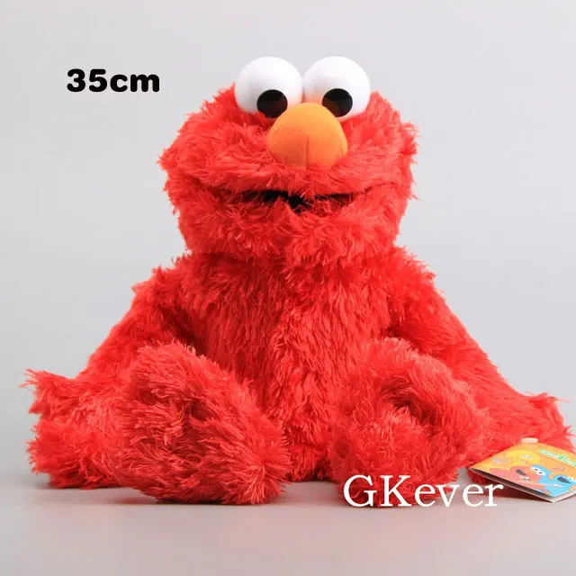 Elmo 35cm 21-40 см ручная кукла Улица Сезам плюшевые игрушки кукла Элмо Эрни Гровер Оскар Зои Берт мягкие кукольные игрушки для женщин и детей подарок на вечеринку - Цвет: Elmo 35cm