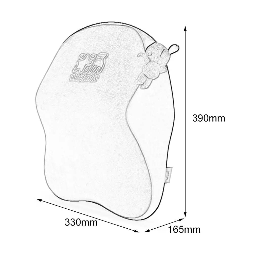 

ICAROOM T-602M Breathable Space Cotton Pillow Car Neck Waist Soft Support