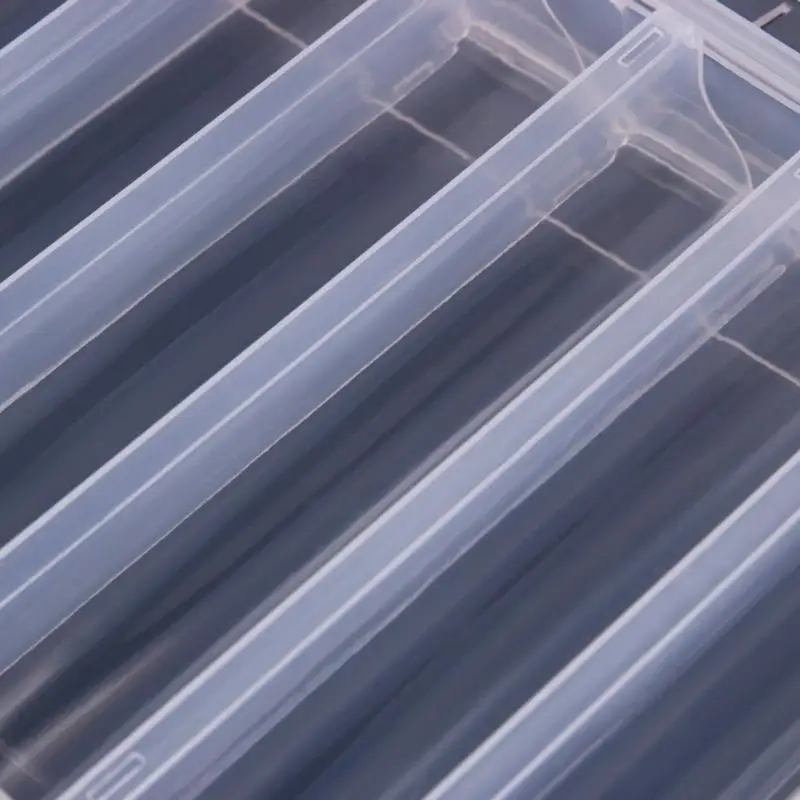 

10 / 14 Slots Double Sided Case Bait Tool Universal Fishing Lure Box Pesca Iscas Accessory Clear Plastic Fishing Tackle Boxes