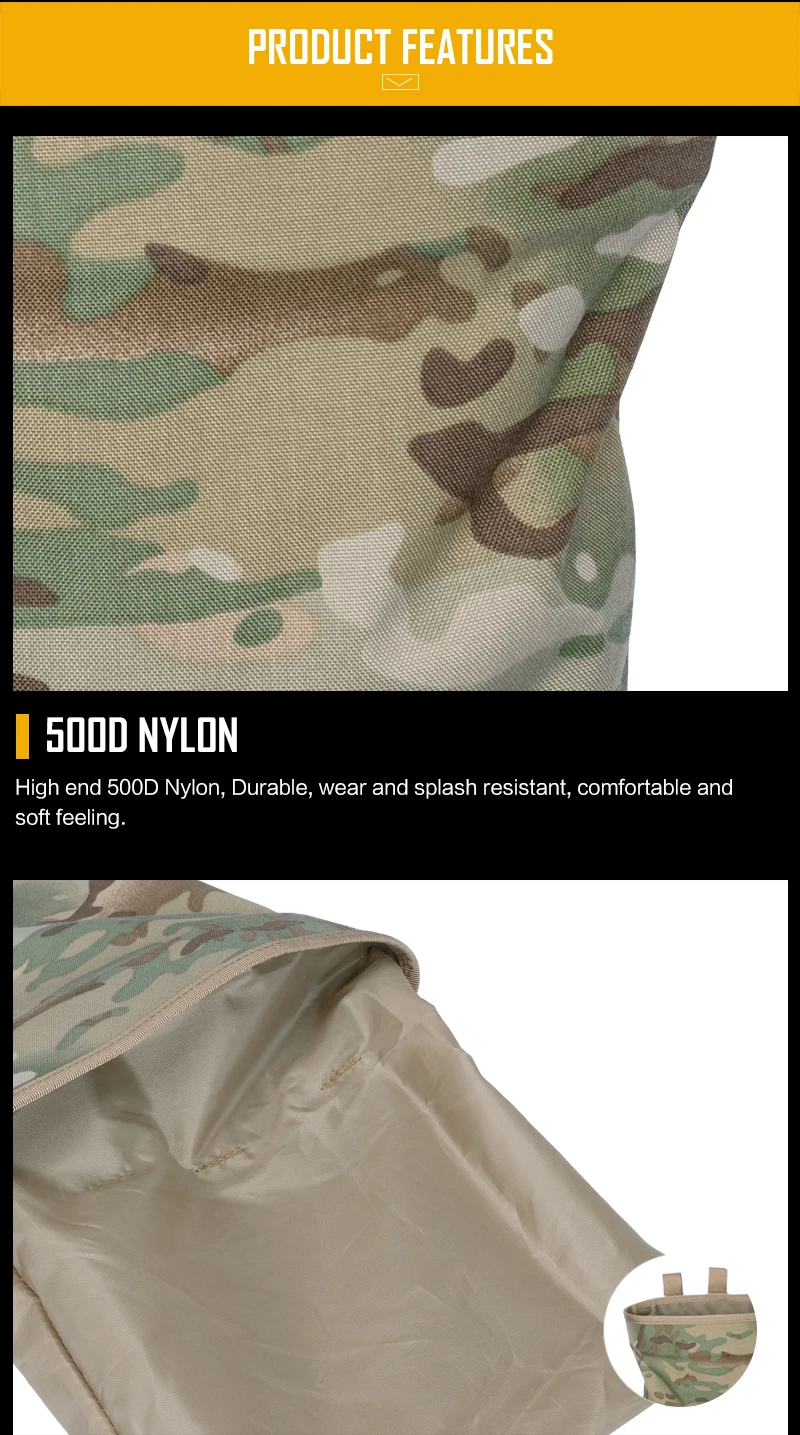 IDOGEAR MOLLE Magazine Dump Pouch Тактический Магнитный Drop Pouch Recycling Bag сумка для хранения 3550