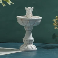 1pc diy garden decor dollhouse miniature fairy garden furniture angel resin pool fountain