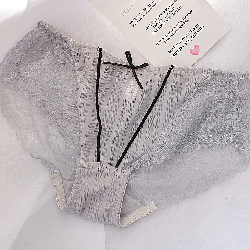Сексуальные милые кружевные трусики женские микро прозрачные дамское хлопковое