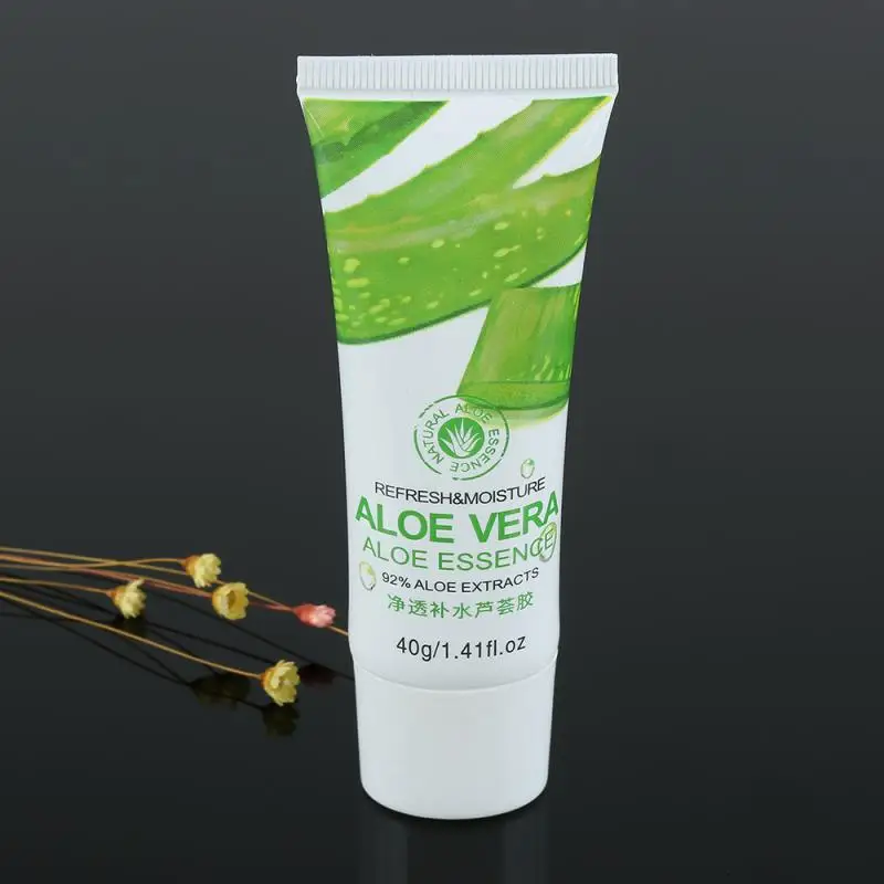 Натуральный гель с алоэ вера 40 г 100% чистый крем для шрамов от акне солнцезащитный