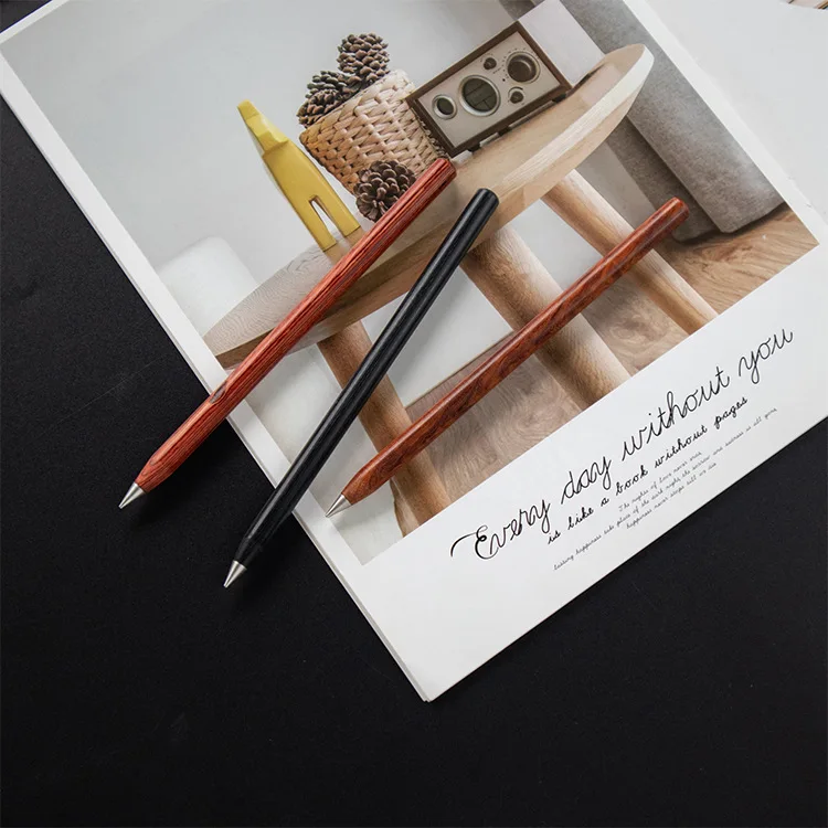 Долговечный карандаш без чернил металлический вечный деревянный подарок ручка