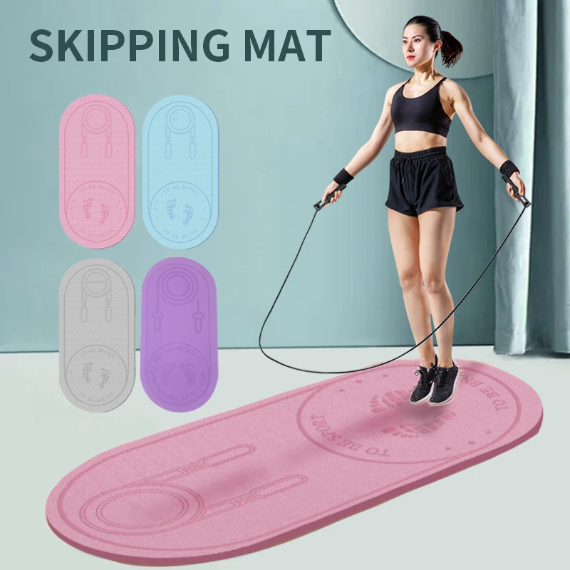 

Коврик для скакалки со шнурком, звукоизоляция и амортизация, домашний бесшумный нескользящий утолщенный Коврик для йоги и фитнеса