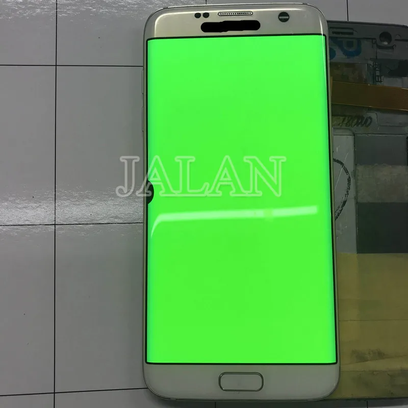 Месте ЖК дисплей сенсорный экран с рамкой для телефона S7 край G935 работают хорошо