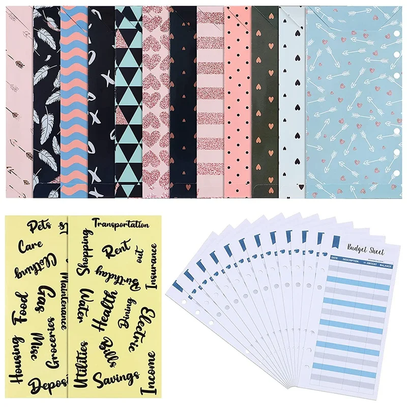 

Budget Envelopes Sets 12 Cash Envelope System 12 Expense Tracking Budget Sheets 2 Stickers For Budgeting Cash Savings