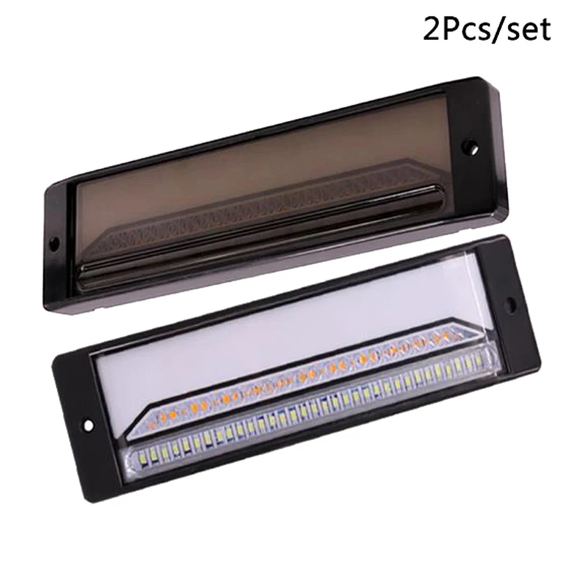 

2pcs 3 Colors 147 LED Waterproof Tail Light Camper Trailer Truck Rear Turn Signal LED Parking Taillight