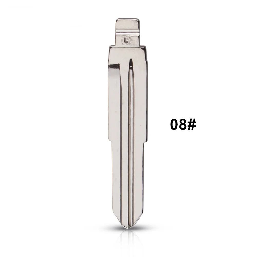 

10pcs #08 New Metal Blank Uncut Flip KD Remote Key Blade For Daihatsu Kia Uncut Blank Car-styling