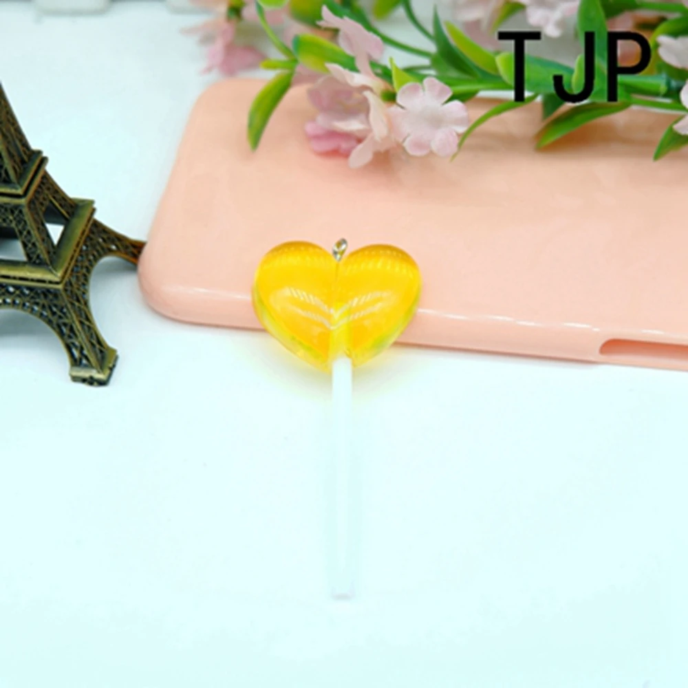 Милый Набор подвесок в форме сердца и леденца Подвески для изготовления женских