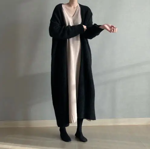 2019 новый осенне-зимний женский трикотажный свитер с длинными рукавами кимоно