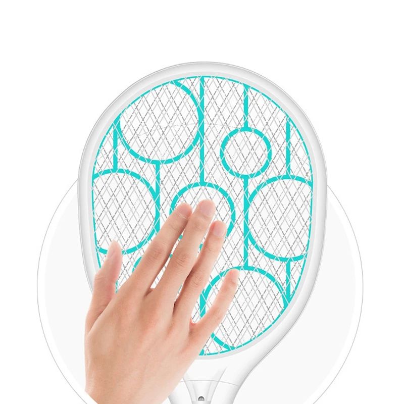 Электрическая мухобойка Перезаряжаемые со светодиодными огнями Электрический