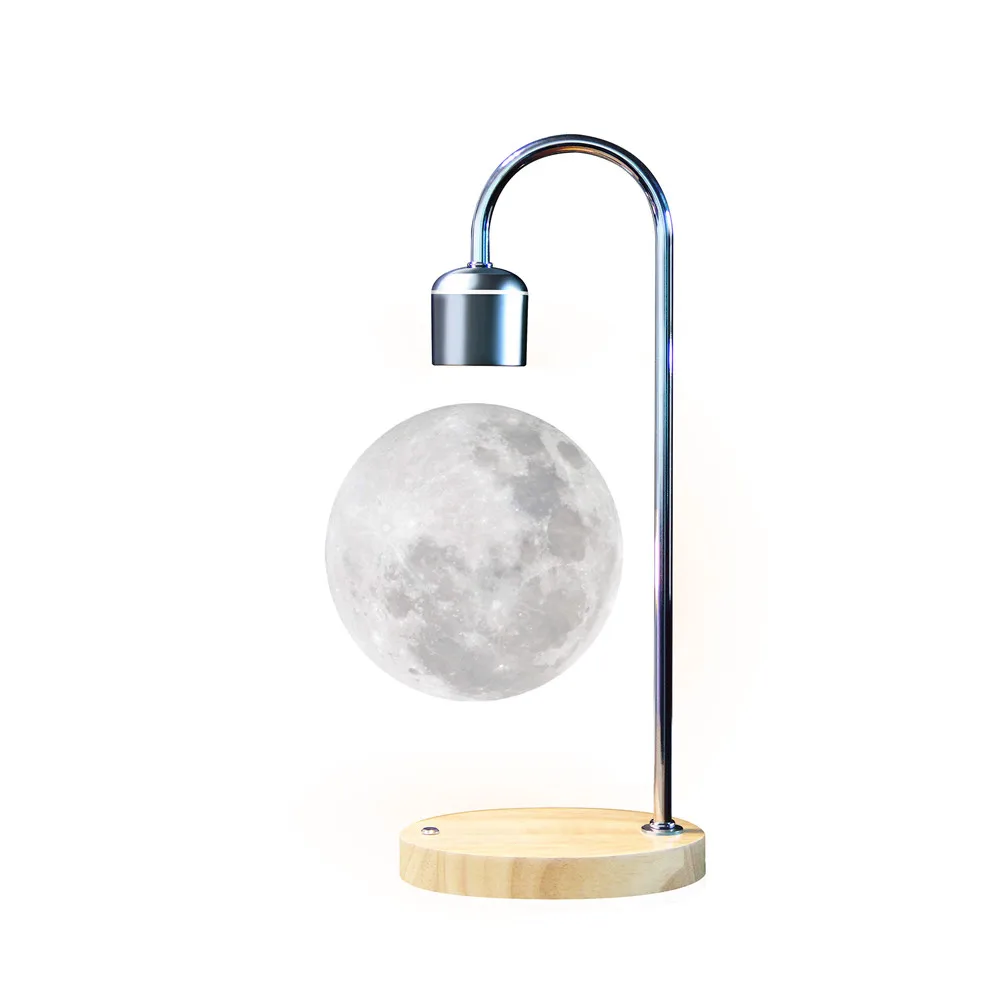 Floating Moon Lamp Levitates Light Magnetic Levitating Flotation Bulb Led Globe Levitation Balance Switch Desk Table 3d Night