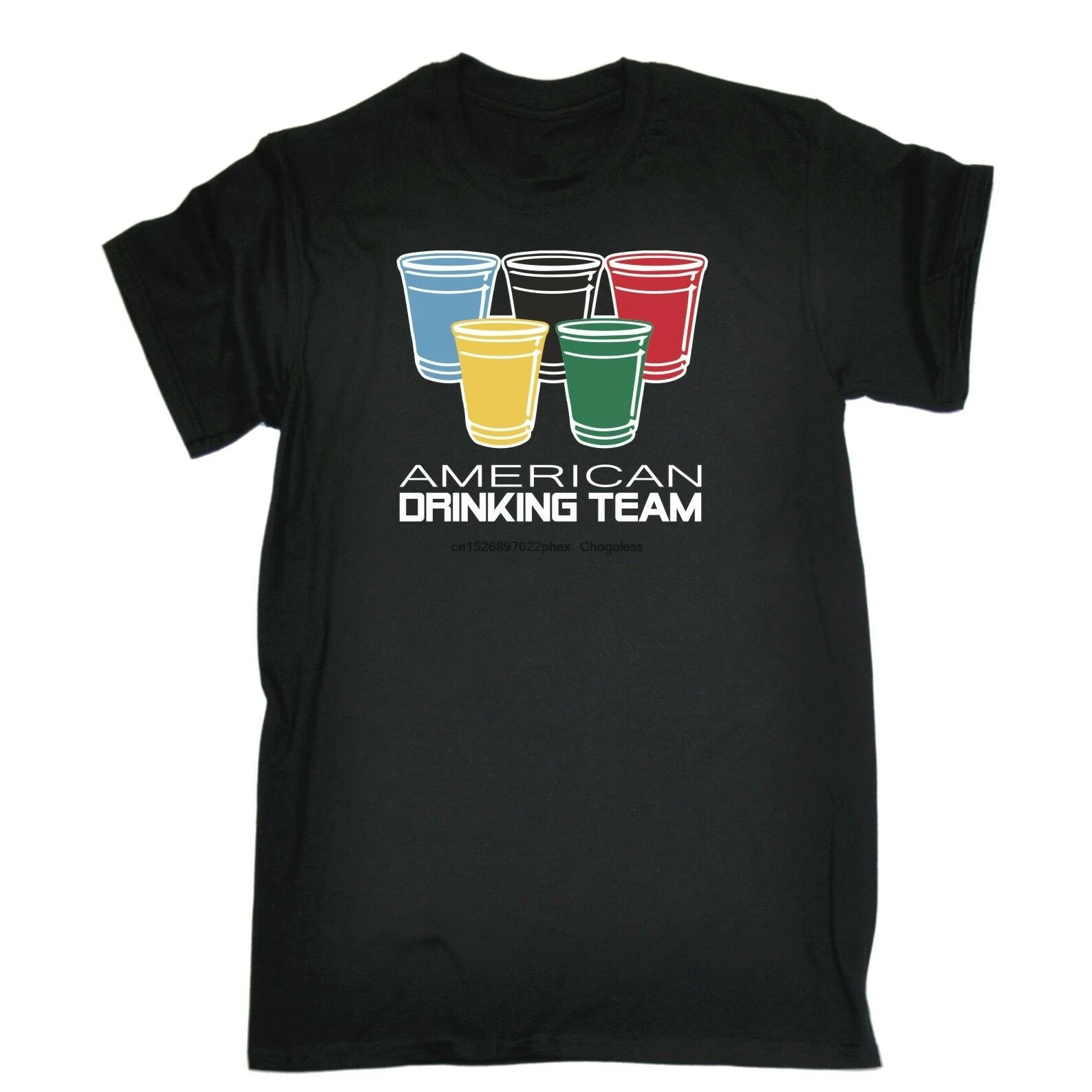 Американский Drinking Team США Соединенные Штаты Америки вечерние Спортивная футболка