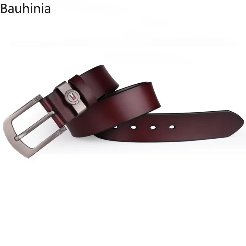 

New Men Genuine Leather Belt Luxury Brand Alloy Metal Pin Buckle Designer Belts Waist Strap Male Jeans Design Cintos Masculinos