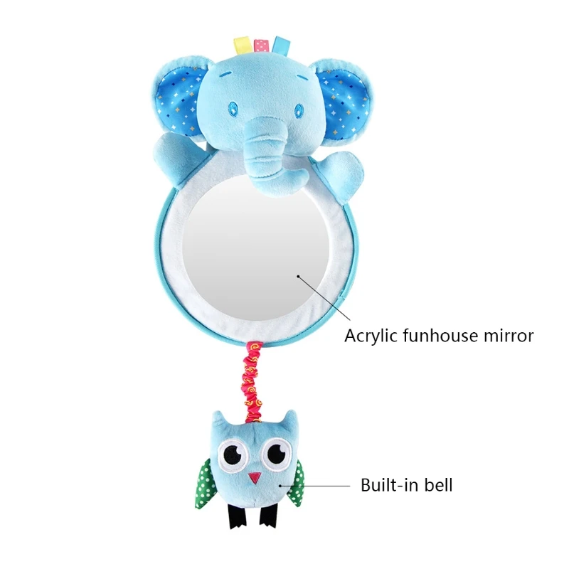 

W3JF Adjustable Car View Back Seat Mirror Safety Seat Headrest Rearview Mirror Baby Facing Rear Car Safety Kids Monitor