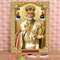 region orthodox icon printed water soluble canvas 11ct cross stitch embroidery complete kit dmc threads handicraft counted