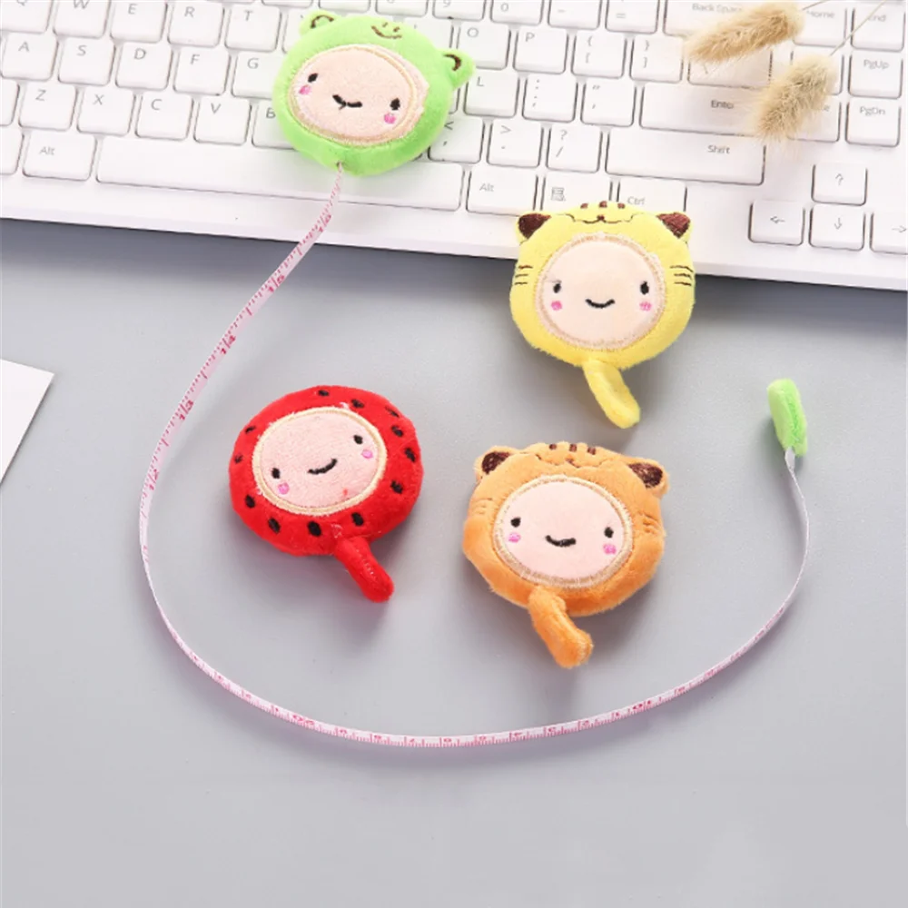 1 шт. супер милая мультяшная линейка 150 см 60 дюймов плюшевая Выдвижная