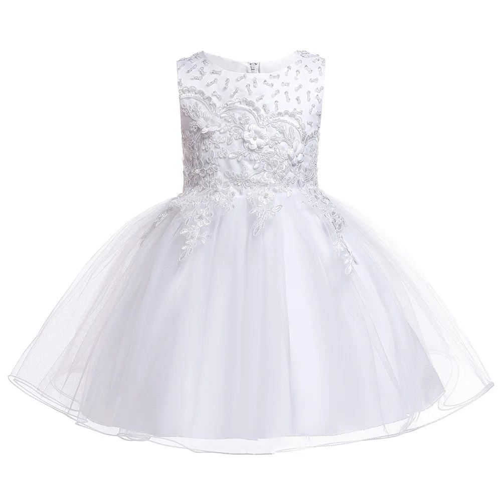 Детское платье для дня рождения в Корейском стиле свадебное с цветочным узором