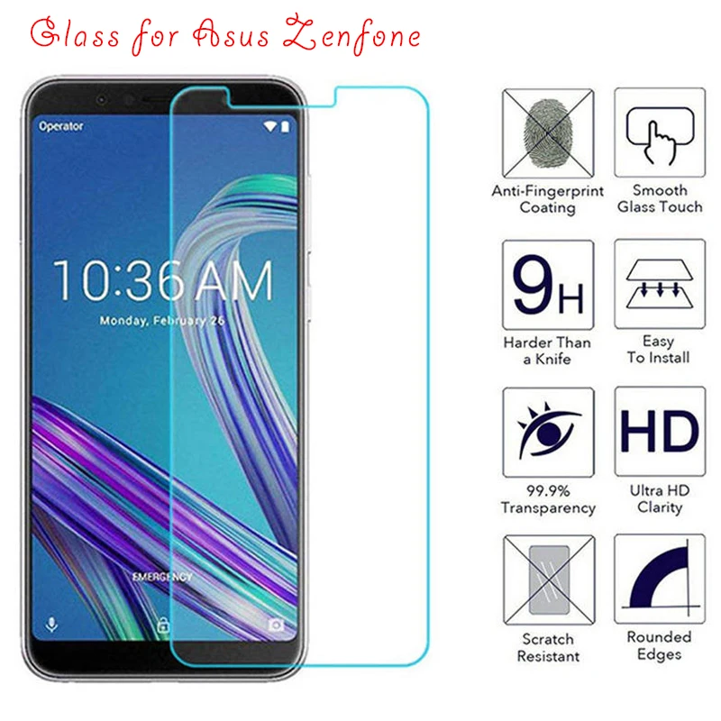 Защитное стекло закаленное для Asus Zenfone Go 5 Lite 5Z 9H HD ZB452KG ZB500KL ZB551KL ZC500TG ZC600KL ZE620KL |